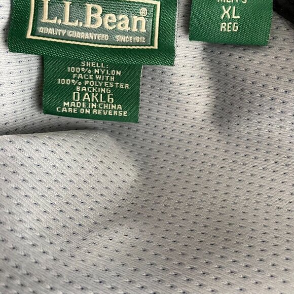 L.L. Bean Jacket Mens XL Blue Full Zip Nylon‎ Outdoor Hiking Camping CJ-1745 - Picture 11 of 12
